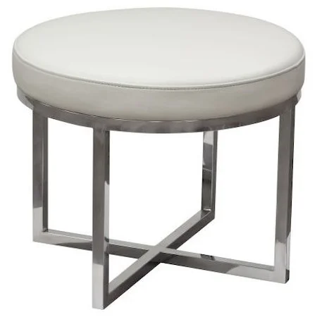 Stool with Stainless Steel Base